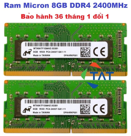 Ram Micron 8GB DDR4 2400MHz Laptop Macbook Chính Hãng