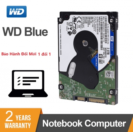 Ổ Cứng HDD Laptop WD Blue 2TB 2.5 inch Sata3 6Gb/s Mới Chính Hãng