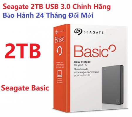 Ổ Cứng Di Động Seagate 2TB 2.5 inch USB 3.0 Chính Hãng