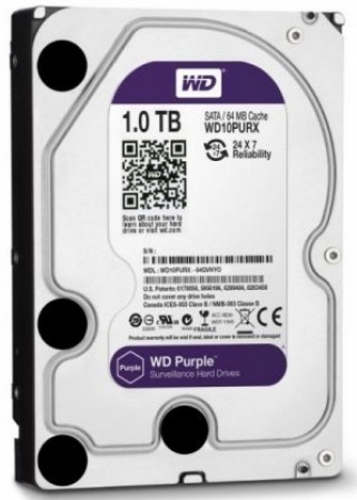 Ổ Cứng HDD Western Purple 1TB Tím SATA 6.0Gb/s 3.5 inch Dùng Cho Camera Máy Tính Thiết Bị Lưu Trữ Bảo Hành 24 Tháng 1 Đổi 1 Giá Rẻ Tốt Nhất