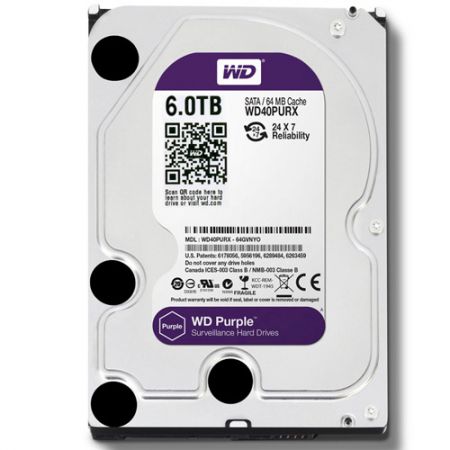 Ổ cứng HDD Western Purple 6TB tím SATA3 64M 3.5"inch  chất lượng giá tốt nhất