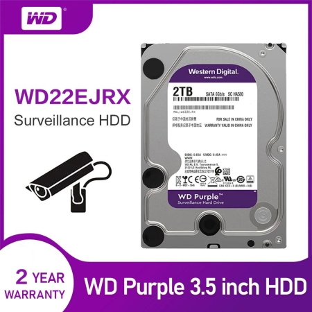 Ổ Cứng HDD 2TB WD Purple 64MB SATA3 6Gbs 3.5"inch Dùng Cho Camera Karaoke Máy Tính Thiết Bị Lưu Trữ - Bảo hành 24 tháng 1 đổi 1