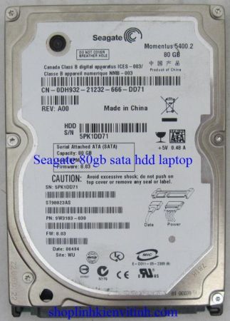 Ổ cứng laptop HDD Seaget/Hitachi/WD …80Gb