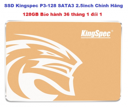 SSD Kingspec 128GB SATA3 2.5 inch P3-128 chính hãng - Bảo hành 36 tháng