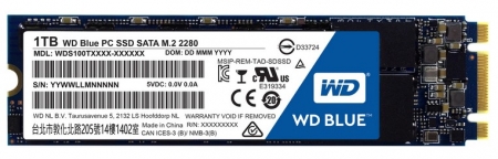 Ổ cứng SSD M2-2280 1TB Western Blue WDS100T1B0B chính hãng giá rẻ