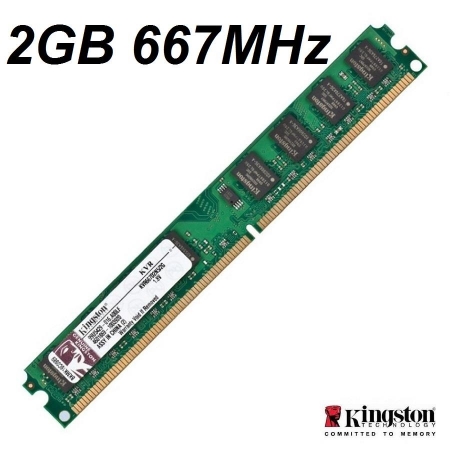 Ram Kingston DDR2 2GB 667MHz PC2-5300 1.8V PC Desktop