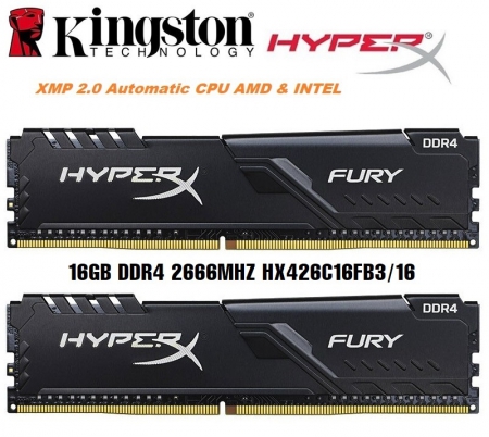 Ram Desktop HyperX Fury DDR4 16GB 2666MHz Chính Hãng (1x16GB)