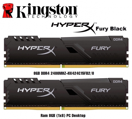 Ram Kingston HyperX 8GB DDR4 2400MHz PC Desktop - Bảo hành 36 tháng