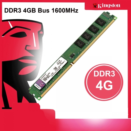 Ram Kingston 4GB DDR3 1600MHz PC3-12800 1.5V PC Desktop - Bảo hành 36 tháng
