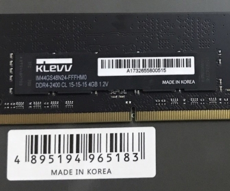 Ram Laptop Klevv 4GB DDR4 Bus 2400MHz 1.2V PC4-2400 Chính Hãng Dùng MacBook Máy Tính Xách Tay