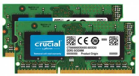 Ram Crucial Micron 4GB DDR3 1333MHz PC3-10600 1.5V Laptop Macbook