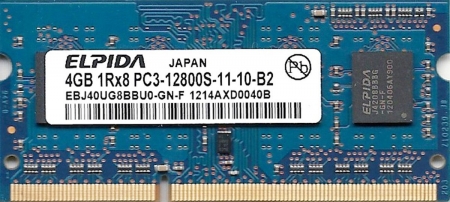 Ram Laptop Elpida 4GB DDR3 1600MHz 1.5V Sodimm