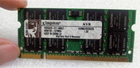 Ram Laptop Kingston 2GB DDR2 667MHz PC2-5300 1.8V Sodimm