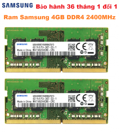 Ram Samsung 4GB DDR4 2400MHz Laptop Macbook - Bảo hành 36 tháng