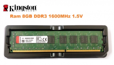 Ram PC Kingston DDR3 8GB 1600MHz PC3-12800 1.5V Chính Hãng
