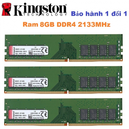 Ram Kingston 8GB DDR4 2133MHz PC Desktop - Bảo hành 36 tháng