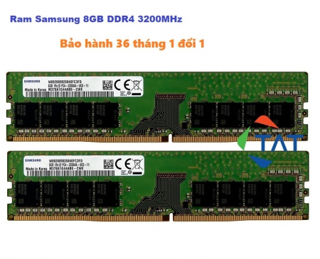 Ram PC Samsung 8GB DDR4 3200MHz - Bảo hành 36 tháng 1 đổi 1