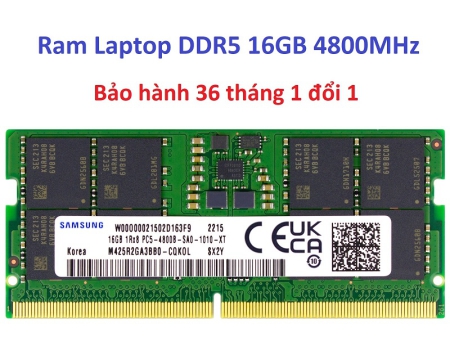 Ram Laptop DDR5 16GB 4800MHz Samsung M425R2GA3BB0-CQK0L