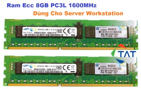 Ram Server Samsung 8GB 1600MHz PC3L-12800R 1.35V ECC Registered