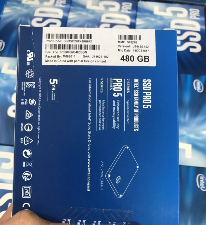 Ổ cứng SSD intel Pro 5400s Series 480GB 2.5" inch SATA3 6Gb/s chính hãng