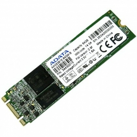 SSD ADATA M2-2280mm 64GB SATA3 6Gb/s Chính Hãng