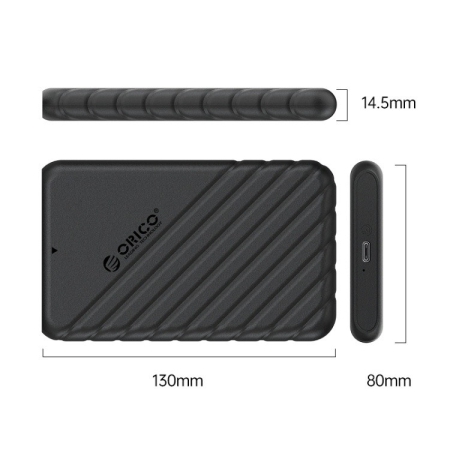 Box Ổ Cứng 2.5inch Type-C To USB3.1 ORICO 25PW1-C3 Biến SSD HDD thành ổ cứng di động
