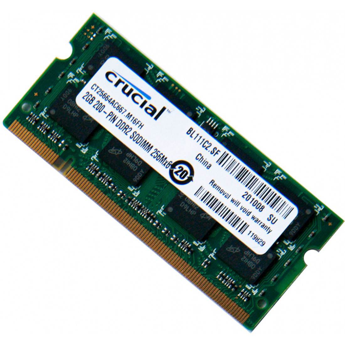 Bán Ram Laptop Crucial 2Gb DDR2 bus 667MHz giá rẻ nhất 