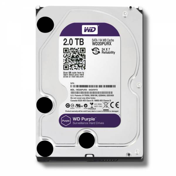 Bán ổ cứng HDD Western Digital Purple 2TB 64Mb giá rẻ nhất