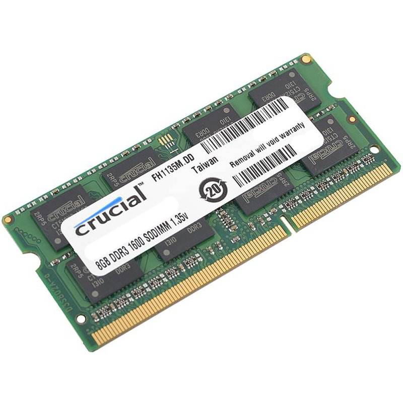 Ram laptop Crucial 8Gb DDR3 bus 1600MHz PC3L chính hãng giá rẻ