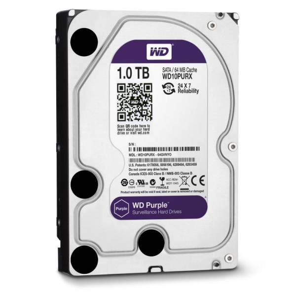 Bán ổ cứng HDD Western Digital Purple 1TB 64MB Tím giá cực rẻ