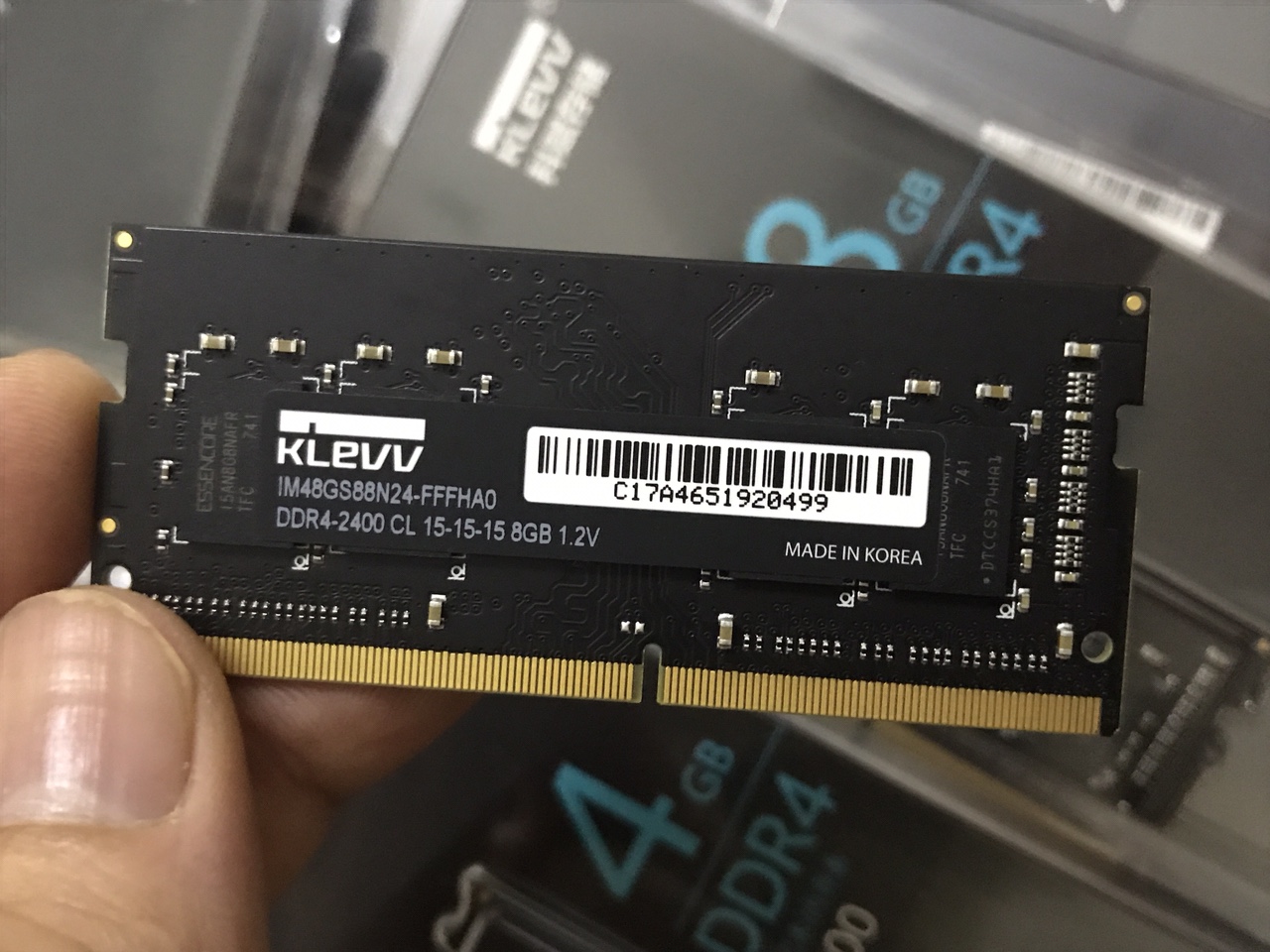 Klevv 4Gb DDR4 bus 2400Mhz soddim laptop macbook chính hãng