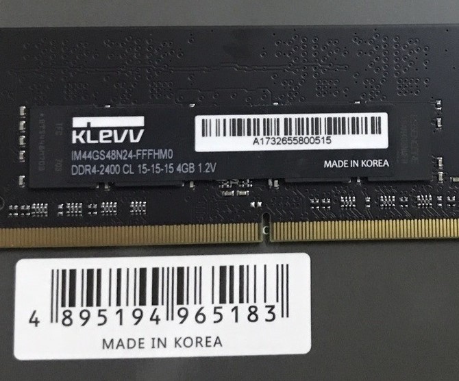 Top 1 cho Ram laptop Klevv 4Gb DDR4 bus 2400Mhz soddim chính hãng chất lượng