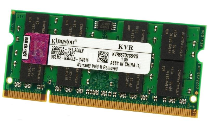 Bán Ram Kingston DDR2 2GB bus 667MHz PC2 5300 For Laptop giá cực sốc