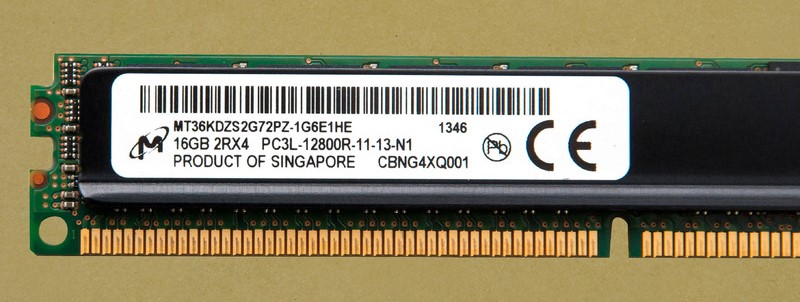 Micron SERVER RAM 16gb ddr3 2rx4 pc3l-12800r-11-13-n1 ECC REG 