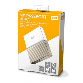 Ổ cứng WD My Passport Ultra 4TB WDBFKT0040BGD - White Gold