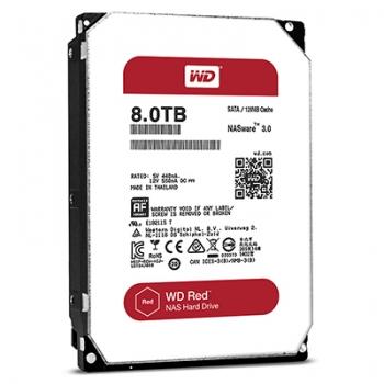 Ổ cứng HDD Red 8TB 3.5'' SATA 3/64MB Cache/5400RPM chuyên dụng