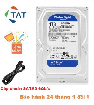 Ổ Cứng HDD Western Blue 1TB 7200RPM 3.5 inch SATA3 6Gb/s - Bảo hành 24 tháng 1 đổi 1