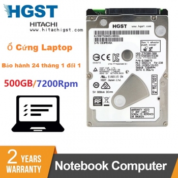 Ổ Cứng Laptop 500GB HGST Hitachi 2.5 inch 7200RPM Chính Hãng
