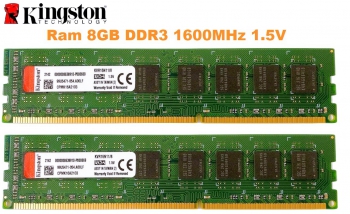 Ram PC Kingston 8GB DDR3 1600MHz 1.5V PC3-12800 Chính Hãng