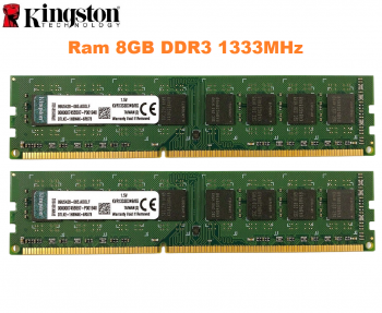 Ram Kingston 8GB DDR3 1333MHz PC3-10600 1.5V PC Desktop - Bảo hành 36 tháng