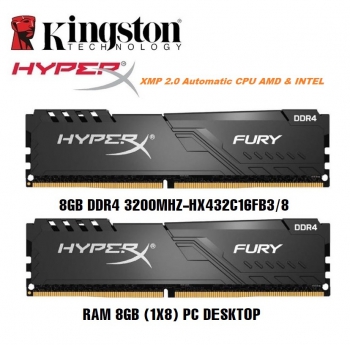 Ram Kingston HyperX Fury 8GB DDR4 3200MHz - BH 36 tháng 1 đổi 1