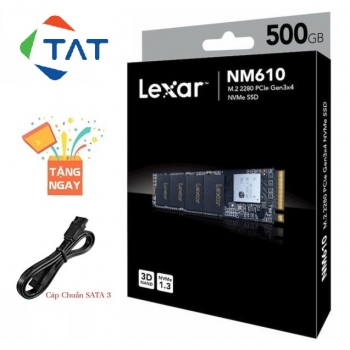 SSD Lexar 500GB M.2 2280 NVMe PCIe Gen3x4 NM610 Chính Hãng Giá Tốt