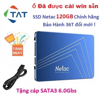 Ổ Cứng SSD Netac 120GB 2.5 inch SATA3 - Mới Bảo hành 36 tháng