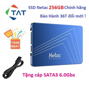 Ổ Cứng SSD Netac 256GB 2.5 inch SATA3 6Gb/s - BH 36 tháng 1 đổi 1