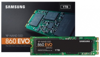 Ổ Cứng SSD Samsung 860 EVO 1TB M.2 SATA 2280 MZ-N6E1T0BW Chính Hãng